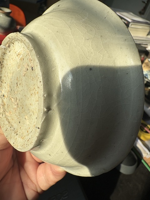 古玩陶瓷明初影青印花盤拍賣，當前價格4566元