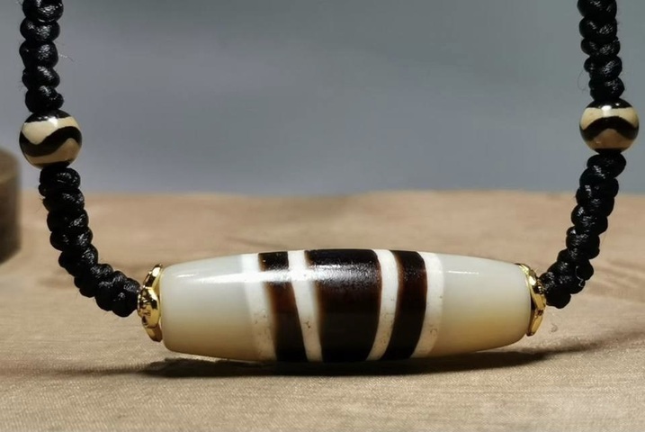 古玩玉器仿古七線珠真品鑒賞圖