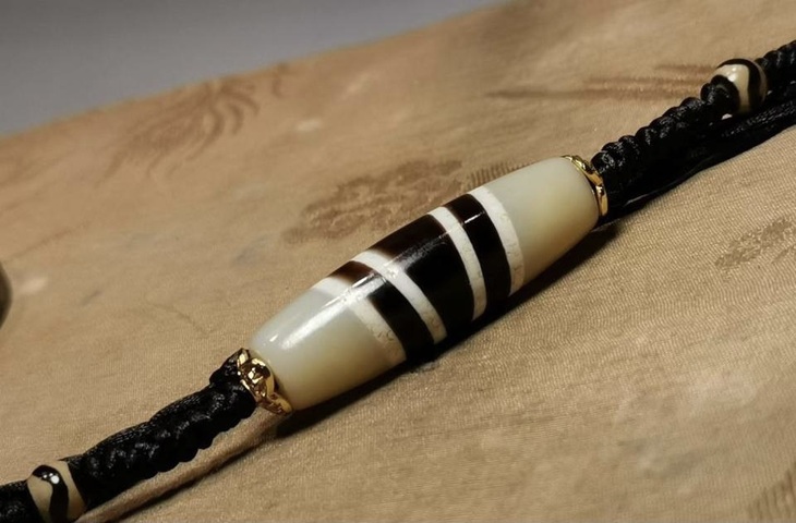 古玩玉器仿古七線珠真品鑒賞圖