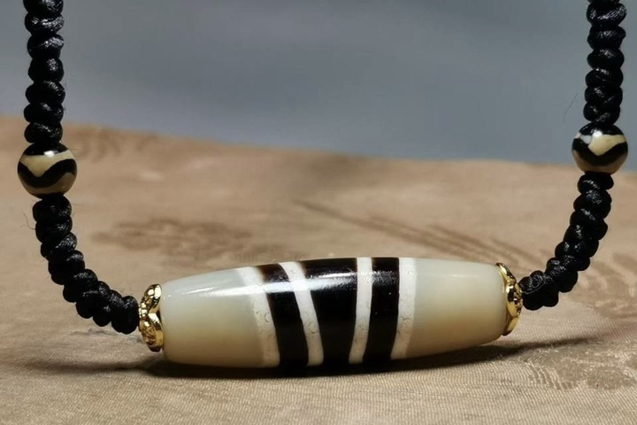 古玩玉器仿古七線珠真品鑒賞圖