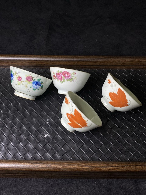 古玩陶瓷民國花卉紋杯拍賣，當(dāng)前價格688元