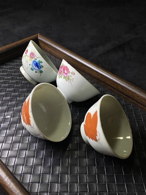 古玩陶瓷民國花卉紋杯拍賣，當(dāng)前價格688元