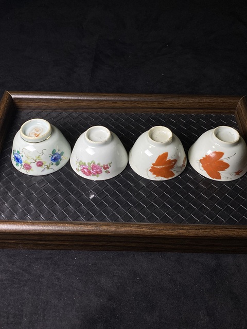 古玩陶瓷民國花卉紋杯拍賣，當(dāng)前價格688元