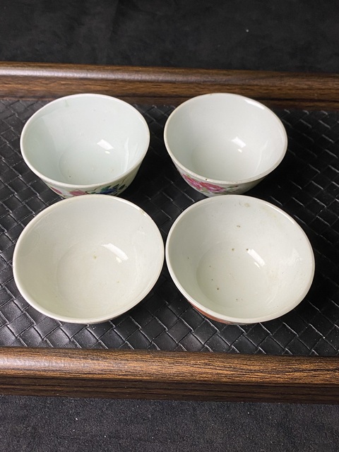 古玩陶瓷民國花卉紋杯拍賣，當(dāng)前價格688元