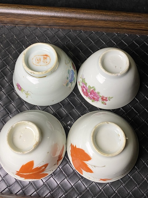 古玩陶瓷民國花卉紋杯拍賣，當(dāng)前價格688元