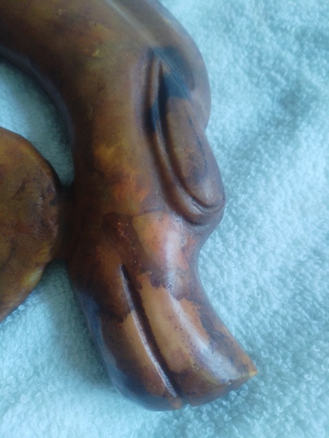 古玩玉器做舊仿“紅山文化”c形龍真品鑒賞圖