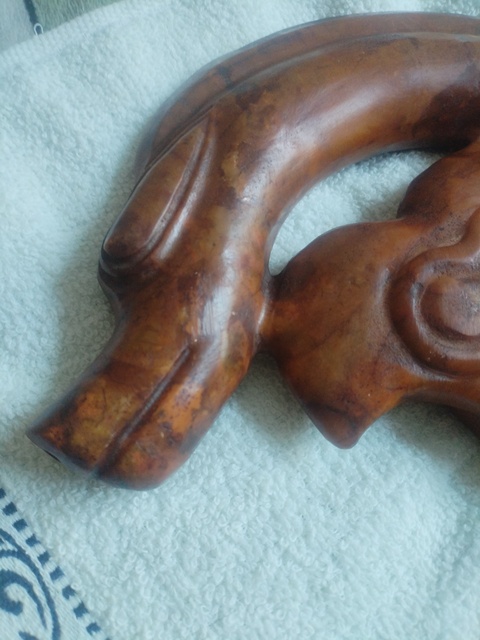 古玩玉器做舊仿“紅山文化”c形龍真品鑒賞圖