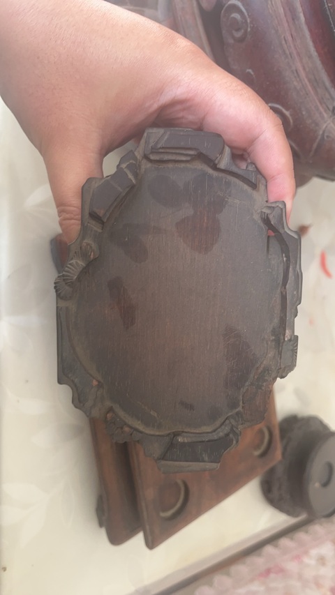 古玩雜項木座真品鑒賞圖