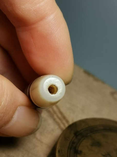 古玩玉器仿古七線珠真品鑒賞圖