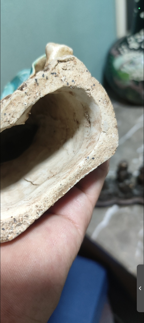 古玩陶瓷素三彩人物瓷像真品鑒賞圖