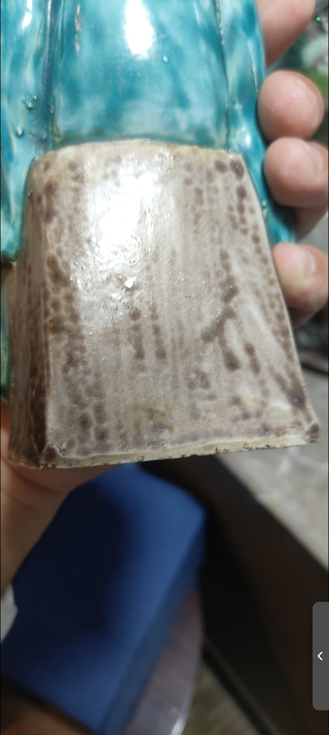 古玩陶瓷素三彩人物瓷像真品鑒賞圖