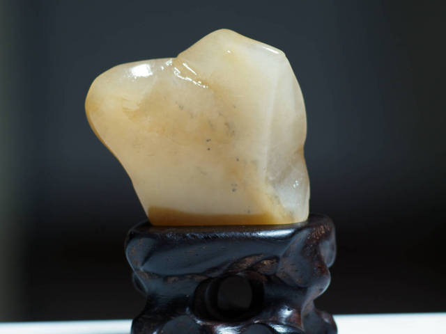 古玩玉器金絲玉原石真品鑒賞圖