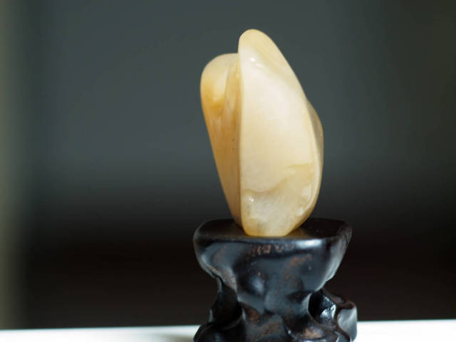 古玩玉器金絲玉原石真品鑒賞圖