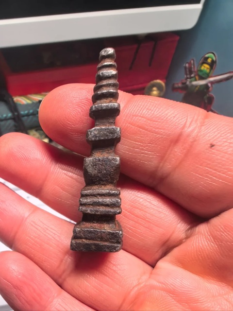 古玩銅器合金佛塔真品鑒賞圖