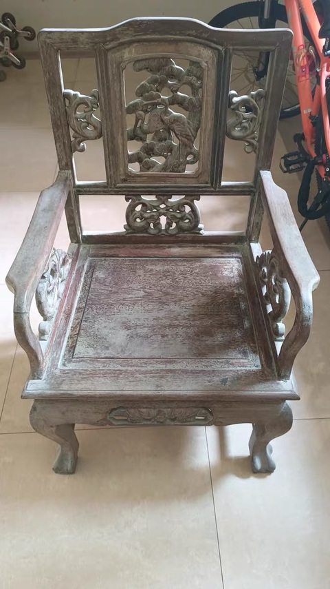 古玩雜項座椅真品鑒賞圖