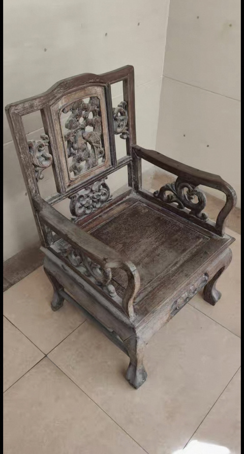 古玩雜項座椅真品鑒賞圖