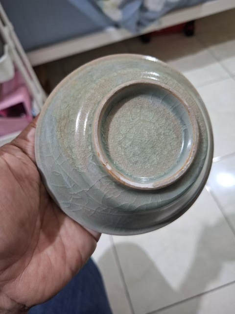 古玩陶瓷龍泉青瓷直壁洗真品鑒賞圖