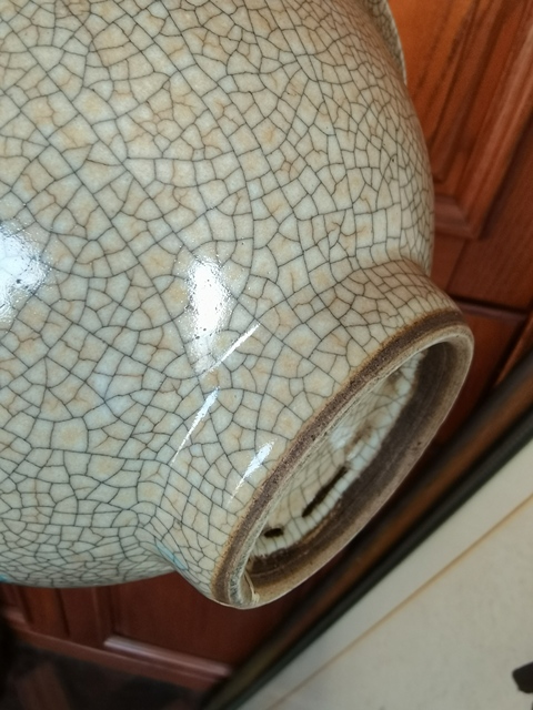 古玩陶瓷哥釉斗笠碗真品鑒賞圖