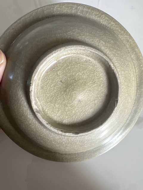 古玩陶瓷青釉盤真品鑒賞圖