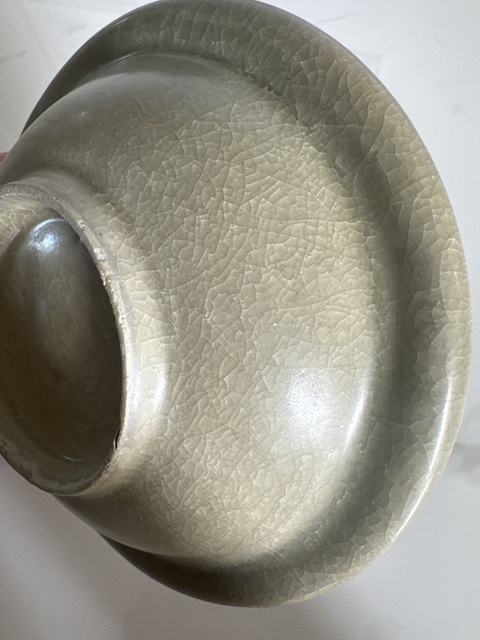 古玩陶瓷青釉盤真品鑒賞圖