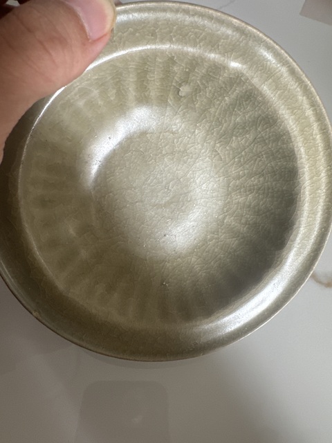 古玩陶瓷青釉盤真品鑒賞圖