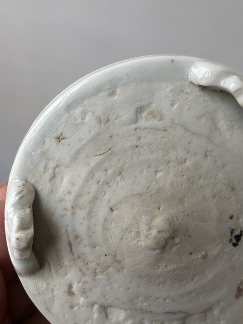 古玩陶瓷德化窯白釉三足爐真品鑒賞圖