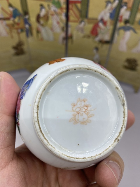 古玩陶瓷清道光 粉彩人物故事水盂拍賣，當前價格3999元