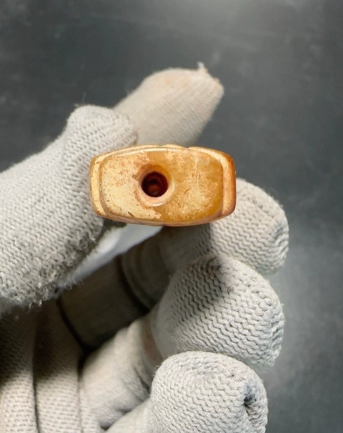 古玩玉器仿古做舊玉勒子真品鑒賞圖