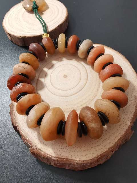 古玩雜項高古瑪瑙手鏈拍賣，當前價格799元