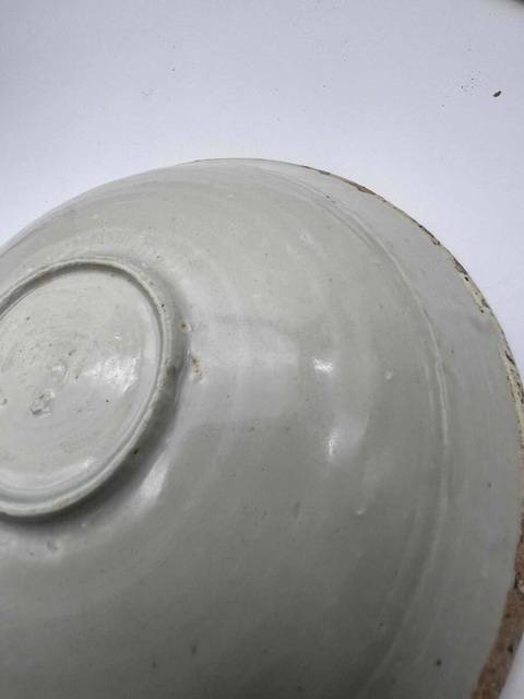 古玩陶瓷南定印花盤真品鑒賞圖