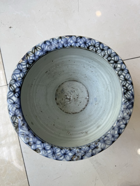 古玩陶瓷明末清初青花真品鑒賞圖