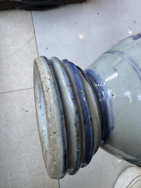 古玩陶瓷明末清初青花真品鑒賞圖