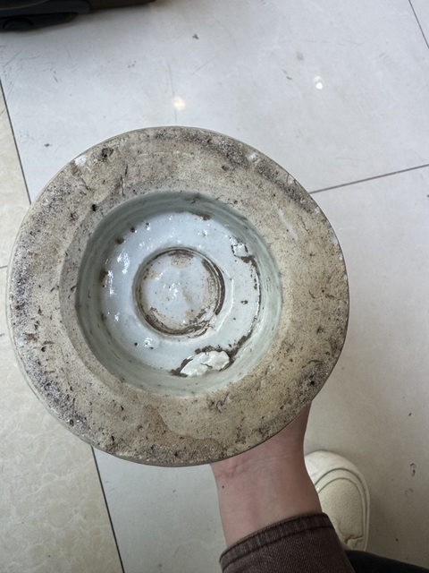 古玩陶瓷明末清初青花真品鑒賞圖