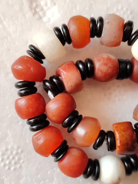 古玩玉器紅瑪瑙珠手串真品鑒賞圖