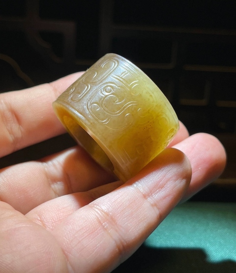 古玩玉器仿古玉玦型件真品鑒賞圖