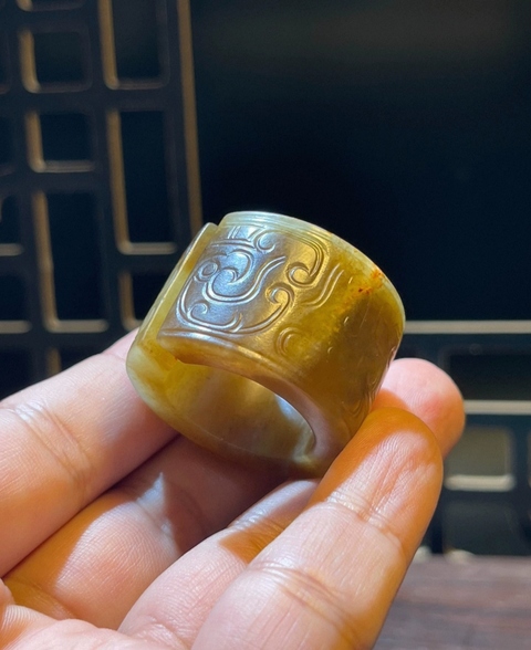 古玩玉器仿古玉玦型件真品鑒賞圖