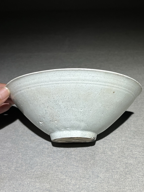 古玩陶瓷【館藏級精品】宋 青白瓷劃花斗笠碗【頂級釉水】【收藏價值極高】拍賣，當前價格0元