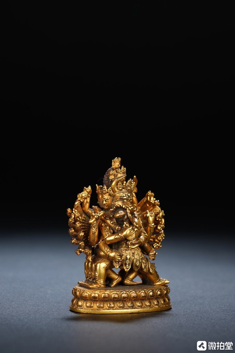 古玩銅器銅大威德金剛像真品鑒賞圖