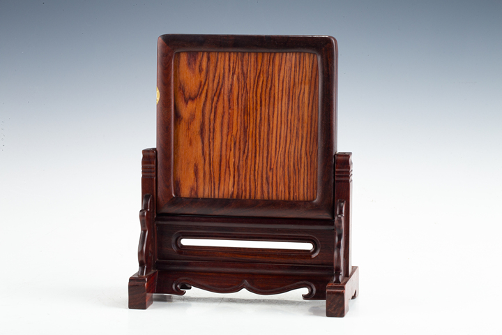 古玩陶瓷清晚·粉彩博古紋硯屏真品鑒賞圖