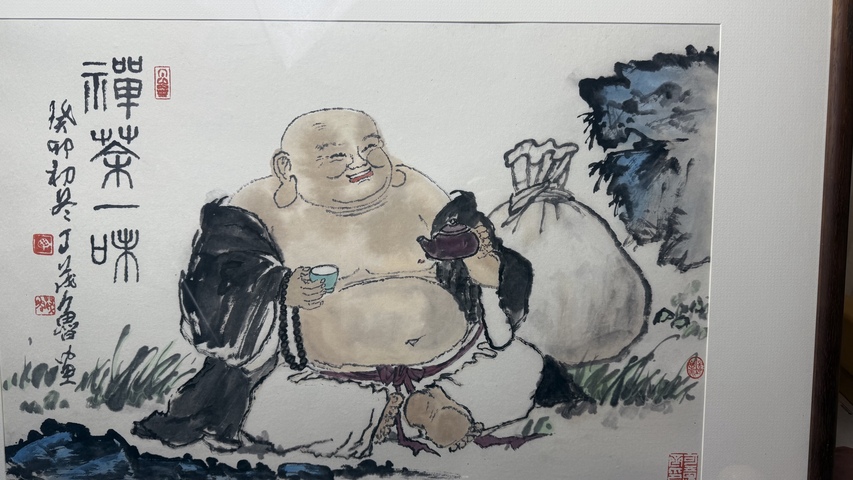 古玩字畫禪茶一味真品鑒賞圖