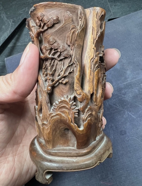 古玩雜項(xiàng)筆筒真品鑒賞圖