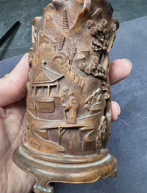 古玩雜項(xiàng)筆筒真品鑒賞圖