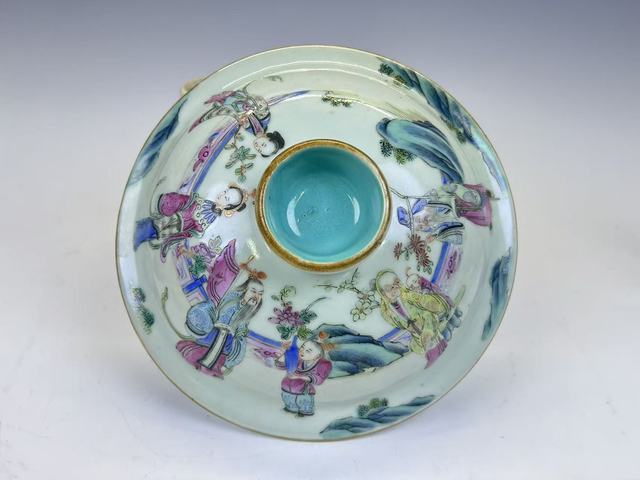 古玩陶瓷清中期·粉彩十二花神粥罐拍賣，當前價格3552元