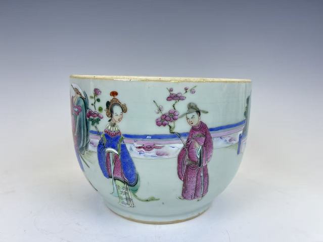 古玩陶瓷清中期·粉彩十二花神粥罐拍賣，當前價格3552元