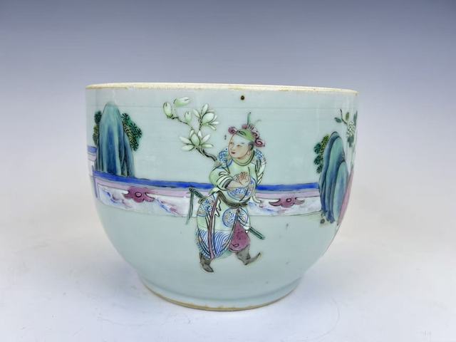古玩陶瓷清中期·粉彩十二花神粥罐拍賣，當前價格3552元