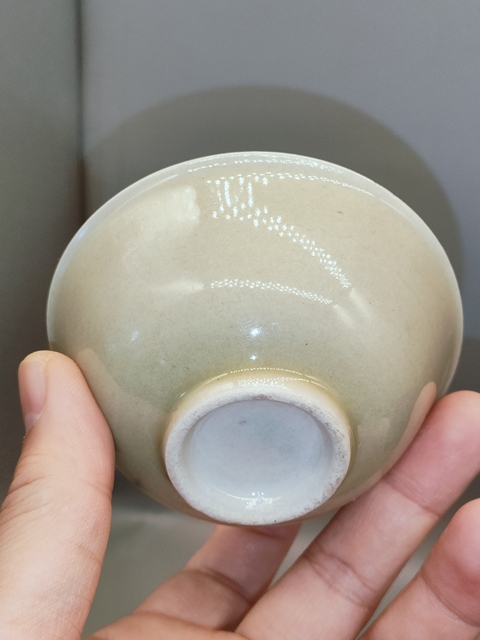 古玩陶瓷青釉茶碗真品鑒賞圖