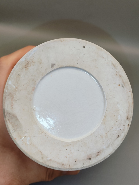 古玩陶瓷清末民國，青花山水人物筆筒拍賣，當前價格0元