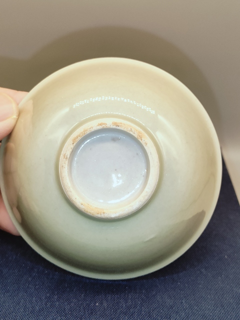 古玩陶瓷青釉茶碗真品鑒賞圖