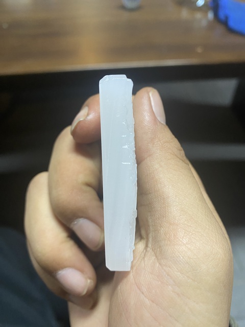 古玩玉器阿富汗玉雕“關(guān)公牌”真品鑒賞圖