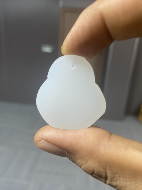 古玩玉器方解石玉佛公真品鑒賞圖